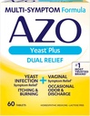 AZO Yeast Plus Dual Relief Tabletta, Élesztő fertőzés és hüvelyi sympatia Relief, Relieves Vaginal Itching & Burning, 60 Count
