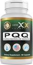 Genex Formulas 20mg PQQ Pyrrolokinoline Quinone (90 Capprovine), 124; Támogató Mitochondria, Cardiovascularis, és Cognitiv Health - Non-GMO, glutén mentes, vegetáriánus - 90 napos ellátás