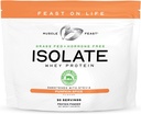 Muscle Feast Grass- Fed Whey Protein izolátum, Minden természetes hormon szabad paszta emelt, Whey izolátum fehérje por a férfiak és nők, tiszta, gluténmentes, finom izolátum fehérje - sütőfű, 2lb