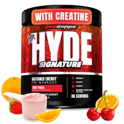 PROSPUPS Mr. Hyde Aláírás Előkészítő Por kreatin, Beta Alanine & koffein - Teljesítmény, Energia & Endurance - Tiszta Fitness & Gym kiegészítők a férfiak és nők (Gyümölcs puncs, 30 szerváció)