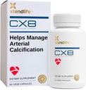 Xtendlife CX8 szív egészségügyi kiegészítés szív- és érrendszeri támogatás, keringés, és az Artériás egészség - a K2 MK7, D3, Tocotrienolok, és a Sea Buckthorn- 30 napos ellátás
