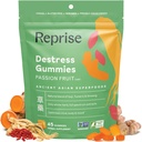 De- Stress Gumies amerikai Ginseng, Turmeric, és Goji - asszisztálja Stress Relief & Mood Boost, All- Natural Relaxation, Low- Sugar, 45 Vegan Gumies, Passion Fruit (45 Gumies (csomag 1))