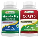 Best Naturals B2-vitamin (Riboflavin) 100 mg & COQ10 100 mg