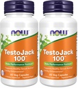 NOW kiegészítők, TestoJack ™ 100 LJ100 ®, egy erős standardizált kivonat Tongkat Ali (Eurycoma longifolia), Tribulus és ZMA ®, 60 Veg kapszula (csomag 2)