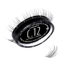 Lashify Curl 12 mm Gossamer DIY Eyelash Extensions Refill, Black, Easy False eyelash for a Natural Look