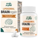 Liposomale Gehirn Ergänzungen für Gedächtnis und Fokus - Plasmalogen mit Curcumin & Vitamin E für bessere Absorption- Geeignet für Senioren,Erwachsene Männer & Frauen kognitive Gesundheit, hohe Potenz 60 Servierungen