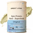 Sprout Living Plant Based Protein & Superfoods Powder, Original, Unflavored