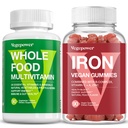 Teljes értékű élelmiszerek Multivitamin + Vas-Gummeumeae 124; Teljes értékű élelmiszer-kiegészítés, Gut, Immun-Health