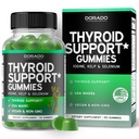 Pajzsmirigyek támogatása Nők és férfiak (90 Gummies) Ashwaganda, Jód, Bladderwrack, Kelp, & Schisandra - Support Supplement - Finom Apple Flavor - Non-GMO, Vegan & Gluten- Free (90 gróf)