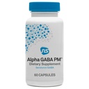 NeuroScience GABA PM nyugodt alvási támogatás felnőttek számára - 400mg L Theanine kiegészítés 5 HTP agyi támogatás és magnézium alvás - Soothe egy túlaktív elme & Racing gondolatok (60 kapszula)