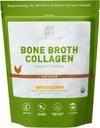Amy Myers MD Bone Broth Collagen Powder - Organic Chicken Bone Broth - Támogatja az egészséges bőr és körmök - a Gut Health & Joint Support - 20 Servings, Csirke Flavor