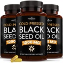 NEW AGE Black Seed Oil Softgel kapszula - Premium Cold- Pressed Nigella Sativa Producing Pure Black Cumin Seed Oil - Non-GMO & Vegetáriánus 90 gróf (3-as csomag)