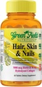 Greenfield Nutritions Halal Biotin Tablet für Erwachsene - 60 Halal Multivitamin für Haarhaut und Nägel - Hohe Potenz 5000mcg Biotin mit 50mg Collagen und Mineralien - Gelatine Glutenfrei, Non-GMO Vitamin