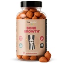 TruHeight Kids Bone Growth Gumies (Strawberry, Ages 2 +) All Natural Kids & Toddler Vitamins - D-vitamin, kalcium, K2, Magnézium Multivitamin - Természeti növekedés és fejlesztés, Épületek erős csontok, Vegán