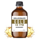Kolloid arany oldat, 50 PPM, 500 ml, magas tisztaságú 99,99%