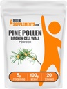 BulkSupplements.com Pine Pollen Powder - Broken Cell Wall, Pine Pollen Supplement, Herbal Supplement - Gluten Free, 5g per Serving, 100g (3.5 oz) (1-es csomag)