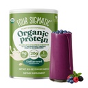 Négy Sigmatic Organic Plant-Based Protein Powder Unflavored Protein with Lion 's Mane, Chaga, Cordyceps and More Department 124; Clean Vegan Protein Equated for Brain Functional and Immune Support - 16.9 oz