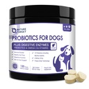 NATURE TARGET probiotics kutyáknak, 6 milliárd fagyasztva szárított kutya probiotikumok prebiotikumokkal és enzimekkel, vitaminokkal, Omega 3, az emésztésre és a bélgázra, Itch Relief, Csökkentése Hasmenés, 120 bit