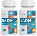 NADH 50mg + CoQ10 200mg + D- Ribose 150mg kiegészítés, NAD + Energia kiegészítés, fáradtság, csökkent nikotinamid Adenin Dinukleotid, 120 Veggie kapszula