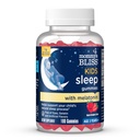 Anyuci Bliss Kids Sleep Melatonin Gumies, Non Habit- Forming with No Manual Colors, Flavor or Gelatin - Age 3 Years + - Strawberry Flavor - 100 Sleep Gumies