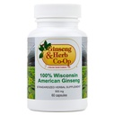 100% Tiszta Wisconsin Amerikai Ginseng kapszula - 500 mg. Hiteles Panax Quinquefolius. Potent Ground Ginseng Root - Nincs Fillers, kötőanyagok vagy egyéb adalékanyagok.