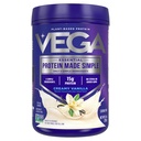 Vega fehérje készített egyszerű fehérje por, Vanilla - Stevia Free, Vegan, Növényalapú, Egészséges, Gluten mentes, Borsó fehérje nőknek és férfiaknak, 9.2 oz (csomagolás május Vary)