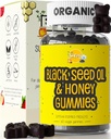 Siraj Organic Black Seed Oil Gummees w / Honey & 15% Thymovinone d.o.124; Multivitamin Immun Support, Stress Relief Gummy Vitamins d.o.124; Turmeric, Apple Cider Vintage, Multivitamin Gummies