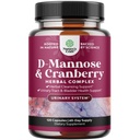 D Mannose a Cranberry Supplement - Potent D Mannose 1000mg kapszula a vesevédelmi támogatás és tisztítás és vizelési tract egészség a nők és férfiak - húgyhólyag egészségügyi kiegészítés felnőttek számára - 120 gróf