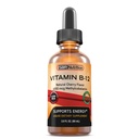 Extra Strength 6000mpg B12 Sublingual Liquid Drops - Metilkobalamin, VIT B 12 Támogatja az energiát, Max Absorption, 60 Servings, Non-GMO, Vegan Friendly, gyártott az USA-ban