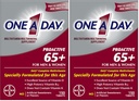 ONE A DAY Proactive 65 +, Mens & Womens Multivitamin, Kiegészítés A-vitaminnal, C-vitaminnal, D-vitaminnal, és cink az Immune Health Support *, kalcium, folsav & More, Tabletta 150 Count (2-es csomag)