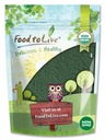 Étel az élő szerves chlorella por, 8 Ounces - Non-GMO, Kosher, nyers zöld algák, Vegán Superfood, Tömeg, Pure Vegan Green Protein, Gazdag a Vitaminok és Ásványok, Nagy italok, Törött Cellafal