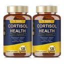 Totaria Cortisol Supplement mit Ashwagandha,Magnesium,Rhodiola Rosea,L Theanine,Hormone Balance für Frauen Stimmung, Fokus, Schlafunterstützung 120 Vegan Kapseln (Pack von 2)