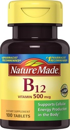 Természet Készítette B- 12 500 µg Vitamin 100 ea (2 db-os csomag)