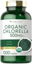 Carlyle Chlorella Tablets Organic 500 mg Wonder124; 1000 Count Wonder124; Vegetáriánus, Nem-GMO és Gluten Free Supplement