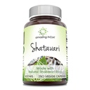Amazing India Natural Shatavari 500 Mg per Serving 250 Veggie Capsule Supplementary 124; Non- GMO Therape124; Gluténmentes