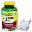 L lizin 1000mg- Essential Amino Acid Tabletta, 100ct (1x csomag)