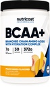 Nutricost BCAA + hidratációs por (Peach Mango) 30 Servings - Elágazó lánc Amino Acides hidratációs komplexum - gluténmentes, nem GMO