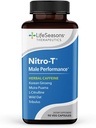 LifeSeasons Nitro- T - Férfi teljesítmény támogató kiegészítés - Enhance Stamina & Energy - Promote Egészséges vérkeringés - L- Citrulline L- Theanine Tribulus Ginger Kava & koffein - 90 kapszula