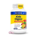 Enzymedica Kids Digest, Chewable Digestive Enzimes, Natural Fruit Punch Flavor, 60 Servings