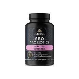Ancient Nutrition Probiotics for Women, Ave Daily Women 's Probiotics 30ct, Digestive Support and Reduces Alternational Bloating, Made with Chaste Tree Berry and Amla Berry, 25 Million CFU *