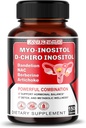 Myo- Inositol + D- Chiro Inositol - 150 kapszula - foláttal, NAC, Berberine, CoQ10 és Detox Blend - Support Hormonal Balance & Metabolic Wellness - Non-GMO, gluténmentes