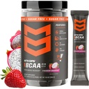 MTN OPS BCAA Powder 2: 1: 1 Amino acids Supplement Powder for Rapid Muscle Recovery & Javítás Zero Sugar & Gluten Free - 20- Servings, Strawberry Dragonfruit Trail Packs