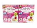 2Box Gluta Berry 200000 mg Drink PUNCH skin food Csökkenti szeplők bőrpír gyors akció 10pcs. / Box...