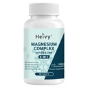 Heivy Magnézium Komplex, Magnézium Glicinate, Citrát, Malát, Oxide, Glukonát cinkkel és D3- vitaminnal, Magnéziumpótlás Izom, Idegrendszer, Szív, Csonttámogatás, Magas abszorpció, 90 tabletta