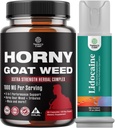 Bundle of Horny Goat Weed Extract Complex for Men and Women Enhanced Energy and Stamina and Black Maca Root Capsules for Men - Felélesztő Drive Mood & Energy Booster for Men