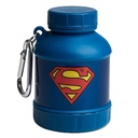 Smartshake Igazság Liga Whey2Go Superman fehérje portároló tartály 50g - BPA Ingyenes Shaker üveg tölcsér Whey fehérje por + Protein Shakes 110ml, DC Comics Superman ajándékok férfiak