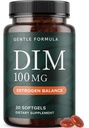 DIM-Ergänzung 100 mg | Estrogen Balance für Frauen und Männer | Diindolylmethan für Hormon Balance, Hormonelle Akne, Menopause & Antioxidante Unterstützung | mit MCT Öl & Vitamin E | Gentle Softgels | 30 Ct.