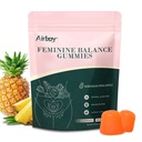 Airboy Feminine Balance Gumies - Ananász Gumies for Women PH - Vaginal Probiotics Gumi - Immuntámogatás, Vaginal Flora Balance - 60 Gumies