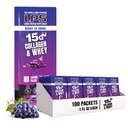 Nutritional Designs LPS Liquid Collagen & Whey Protein Supplement - Non-GMO Drink, Sugar- Free - Egészséges bőr és haj promóciói férfiaknak és nőknek, Grape, Single Serve (100 csomag)