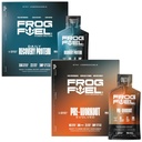 Frog Üzemanyag Energy Regular Protein & Ultra Pre Workout Shot Bundle, 1500mg Beta Alanine, 15g Protein Nano- hidrolizált Grass Fed Collagen, Pre & Post Workout, 1.2 oz csomagok, 48 csomag